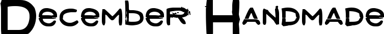 December Handmade Font