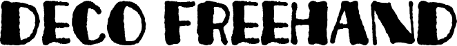 Deco Freehand Font