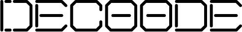 Decoode Font