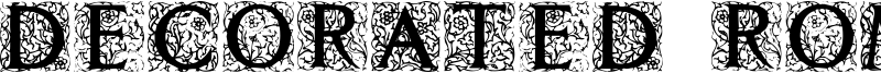 Decorated Roman Initials Font