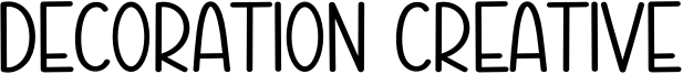 Decoration Creative Font