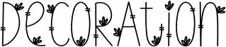 Decoration Font