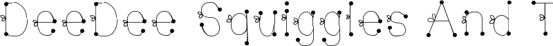 DeeDee Squiggles And Ties Font