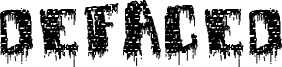 Defaced Font