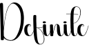 Definite Font