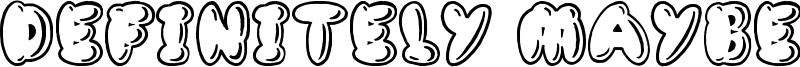 Definitely Maybe Font