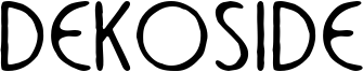 DekoSide Font