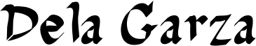 Dela Garza Font