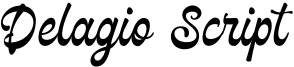 Delagio Script Font