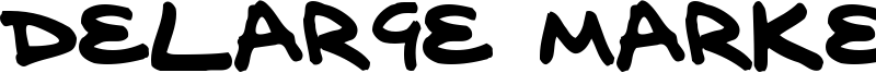 Delarge Marker Pen Font