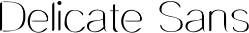 Delicate Sans Font