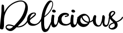Delicious Font