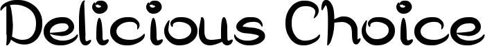 Delicious Choice Font