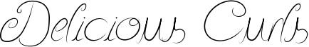 Delicious Curls Font