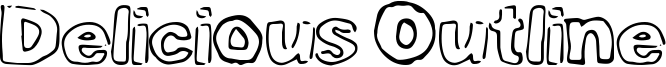 Delicious Outline Font