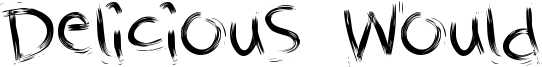 Delicious Would Font