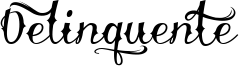 Delinquente Font