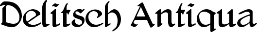 Delitsch Antiqua Font