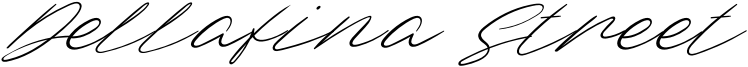 Dellafina Street - Italic.otf