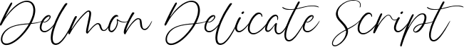 Delmon Delicate Script Font