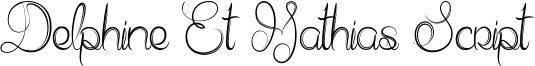Delphine Et Mathias Script Font