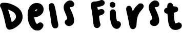 Dels First Font