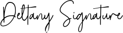Deltany Signature Font