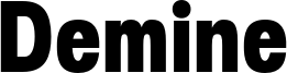 Demine Font