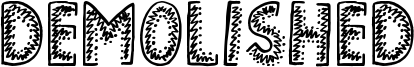 Demolished Font