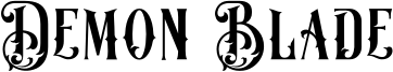 Demon Blade Font