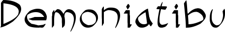 Demoniatibu Font