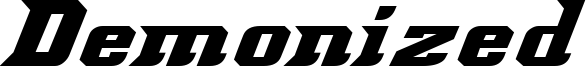 Demonized Font