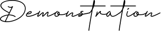 Demonstration Font