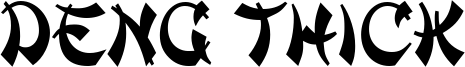 Deng Thick Font