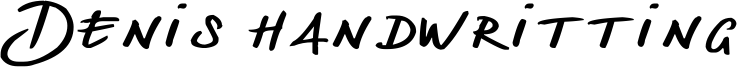 Denis handwritting Font