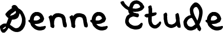 Denne Etude Font