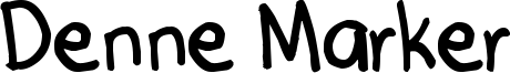 Denne Marker Font