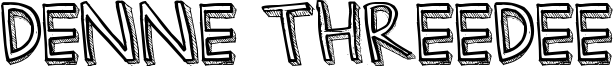 Denne Threedee Font