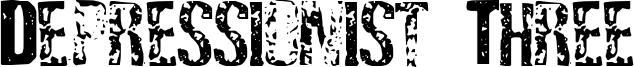 Depressionist Three Font