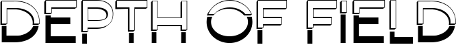 Depth Of Field Font