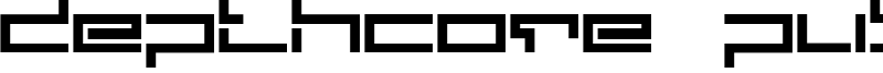 Depthcore Public Font