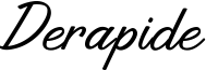Derapide Font