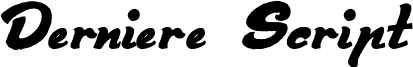Derniere Script Font