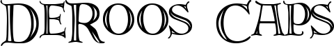 DeRoos Caps Font