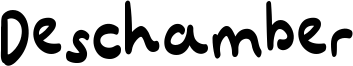 Deschamber Font