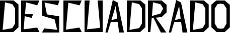 Descuadrado Font