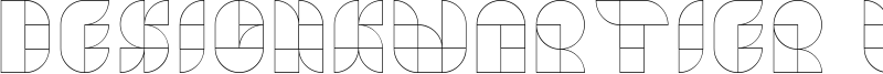Designkwartier Line Caps Font