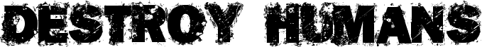Destroy Humans Font