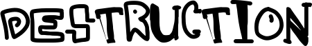 Destruction Font