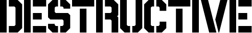Destructive Font